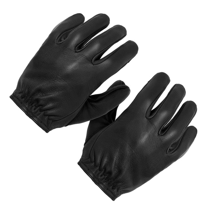 Maroon Bell Outdoor DIPPED DEER LEATHER GLOVE: EASY RIDER MOTORCYCLE: BLACK/BROWN