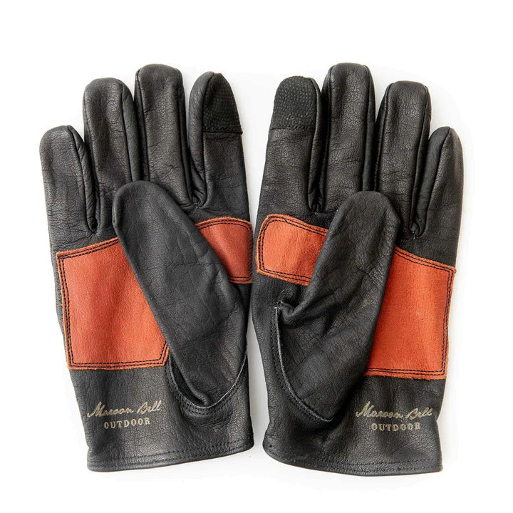 Maroon Bell Outdoor LION GUARD LEATHER MOTORCYCLE GLOVES