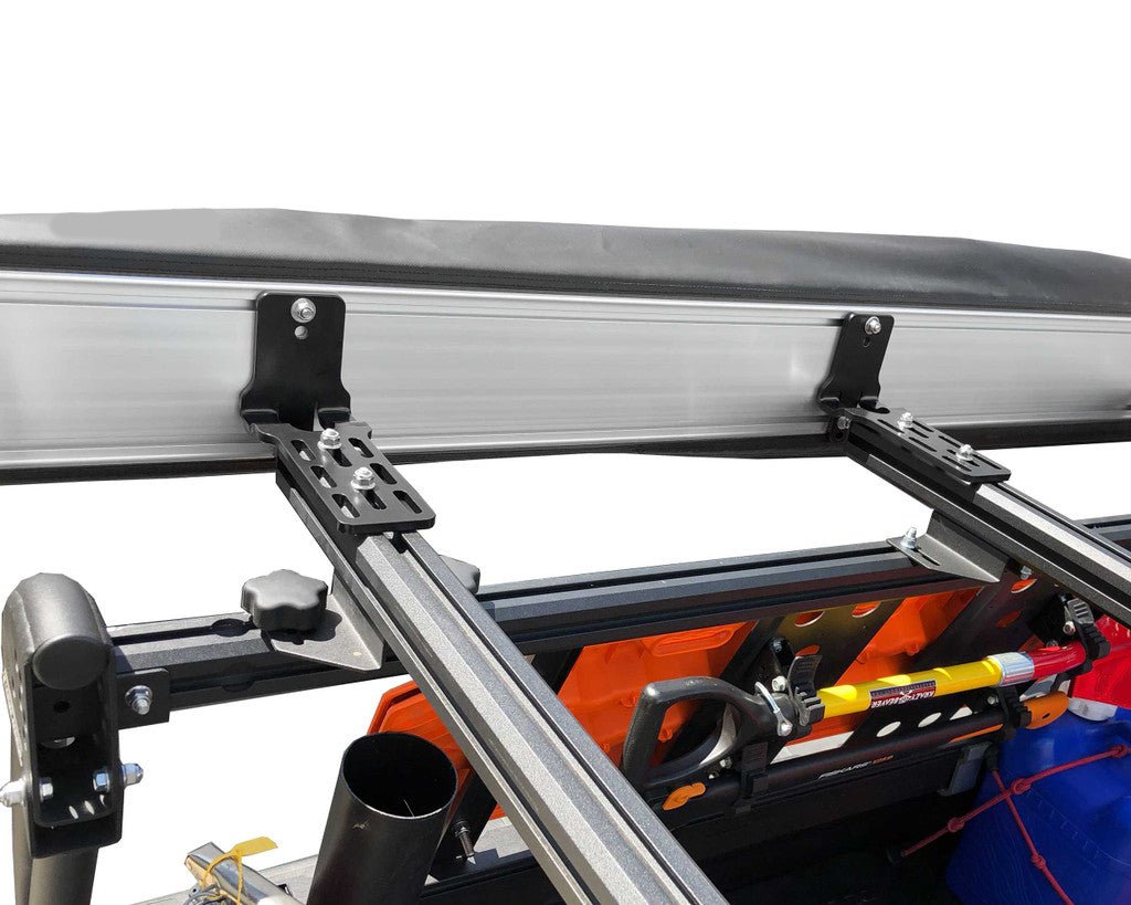 HD Nomadic 270 - Awning, Passenger Side, Grey Body, Green Trim & Black Travel Cover - Spirit of 1876OVS