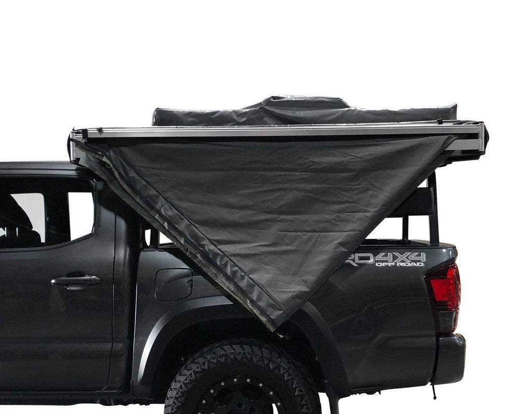 HD Nomadic 270 - Awning, Passenger Side, Grey Body, Green Trim & Black Travel Cover - Spirit of 1876OVS