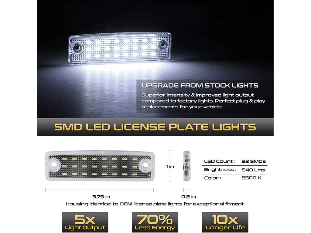 License Plate LED Lights For 2003 - 2024 Toyota 4Runner - Spirit of 1876Dealers of Cali Raised LED