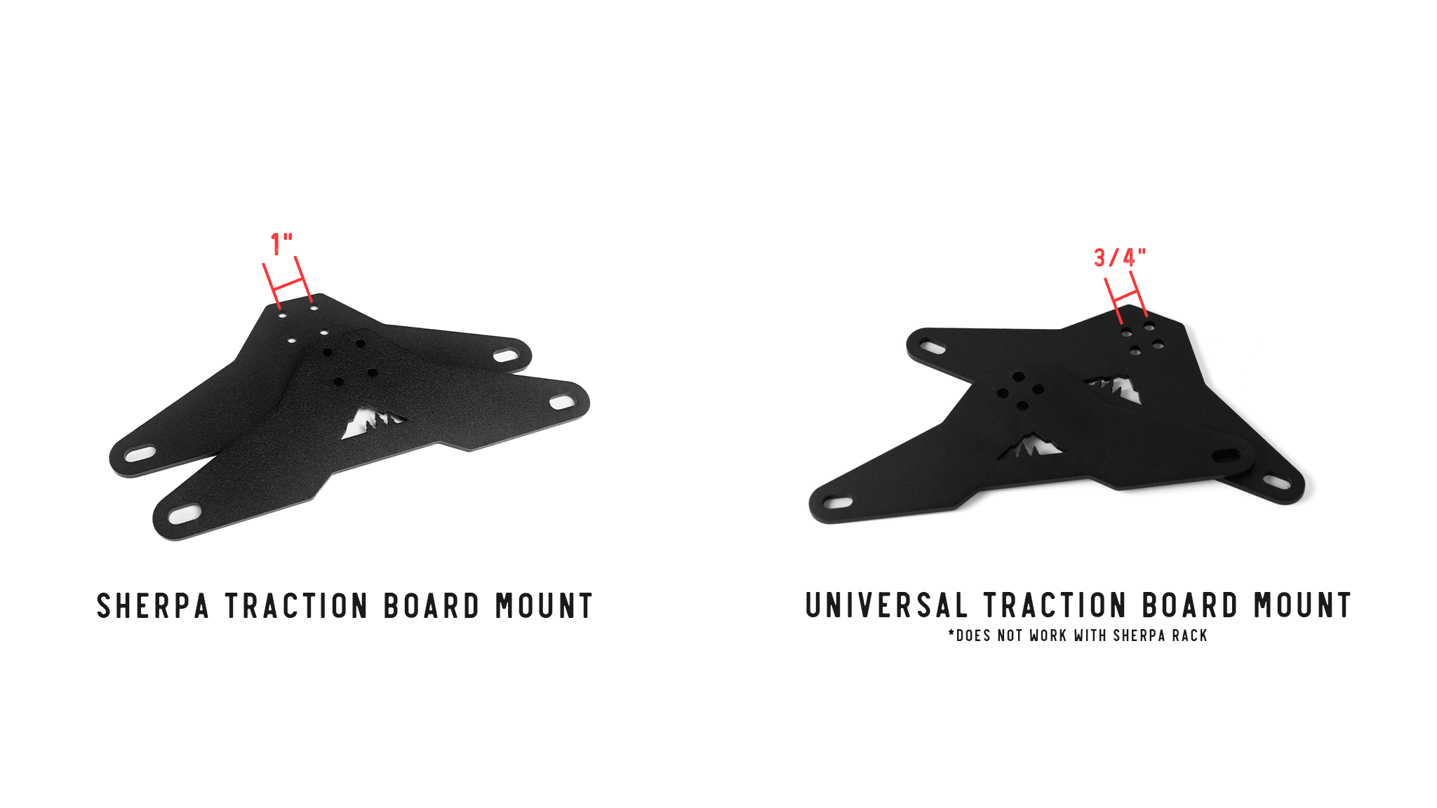 Sherpa Traction Board Mounts - Spirit of 1876Sherpa Equipment Company