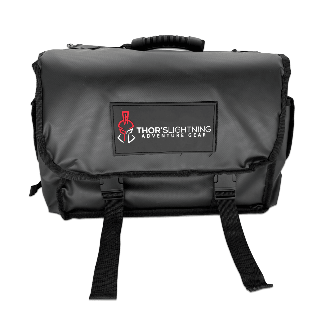 Thor’s Lightning Air System Storage Bag – Fits 12V Compressors & 4-Tire Inflation Kits, Heavy-Duty & Weather-Resistant