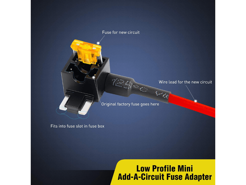 12V Add A Fuse Kit W/5Amp Lo Profile Mini Blade Fuse - Spirit of 1876Dealers of Cali Raised LED