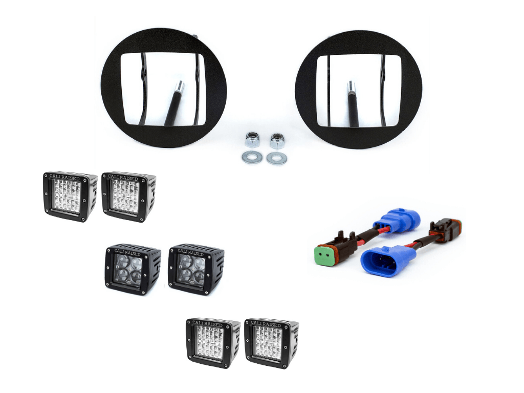 LED Fog Light Pod Replacements Brackets Kit For 2005 - 2011 Toyota Tacoma - Spirit of 1876Dealers of Cali Raised LED