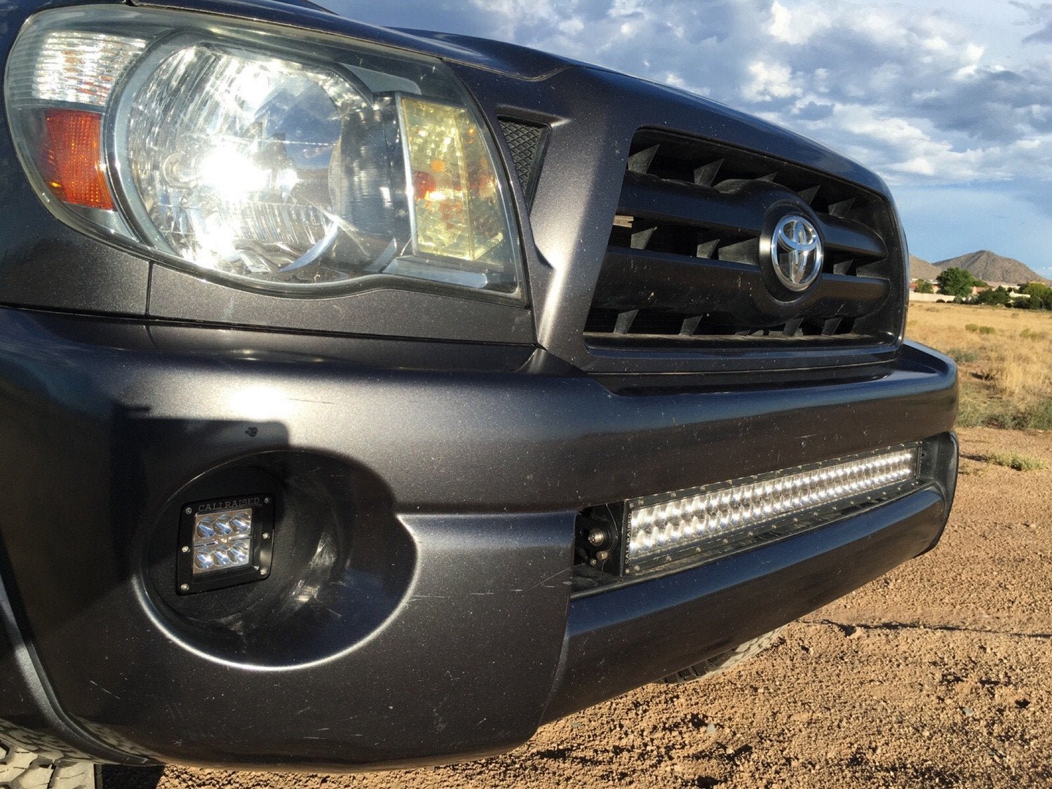LED Fog Light Pod Replacements Brackets Kit For 2005 - 2011 Toyota Tacoma - Spirit of 1876Dealers of Cali Raised LED