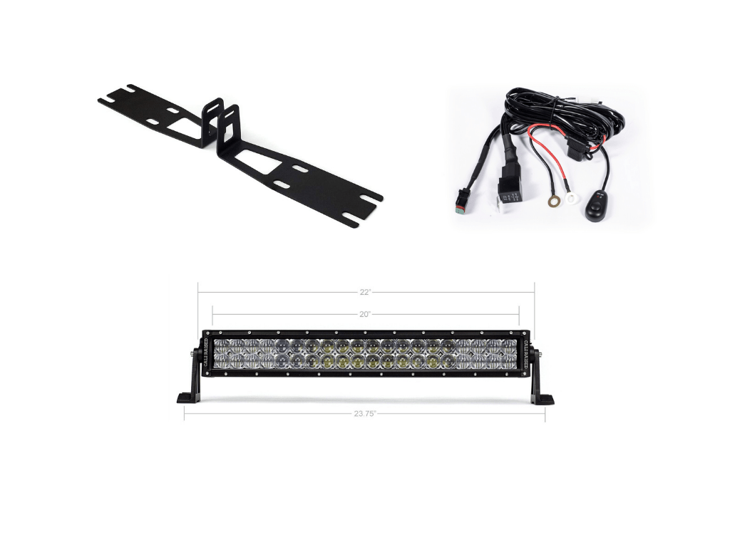 22" Bumper Hidden LED Light Bar Brackets Kit For 2010 - 2018 Dodge 2500/3500 - Spirit of 1876Dealers of Cali Raised LED