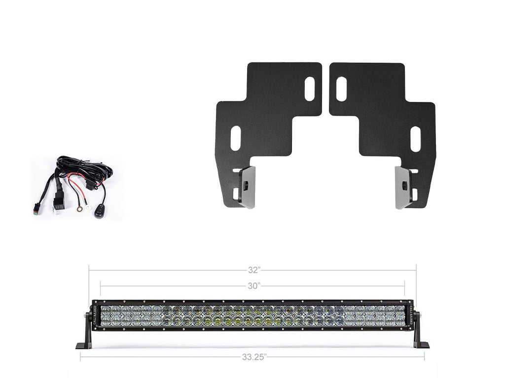 32" Lower Bumper Hidden LED Light Bar Brackets Kit For 2014 - 2022 Chevy Colorado - Spirit of 1876Dealers of Cali Raised LED