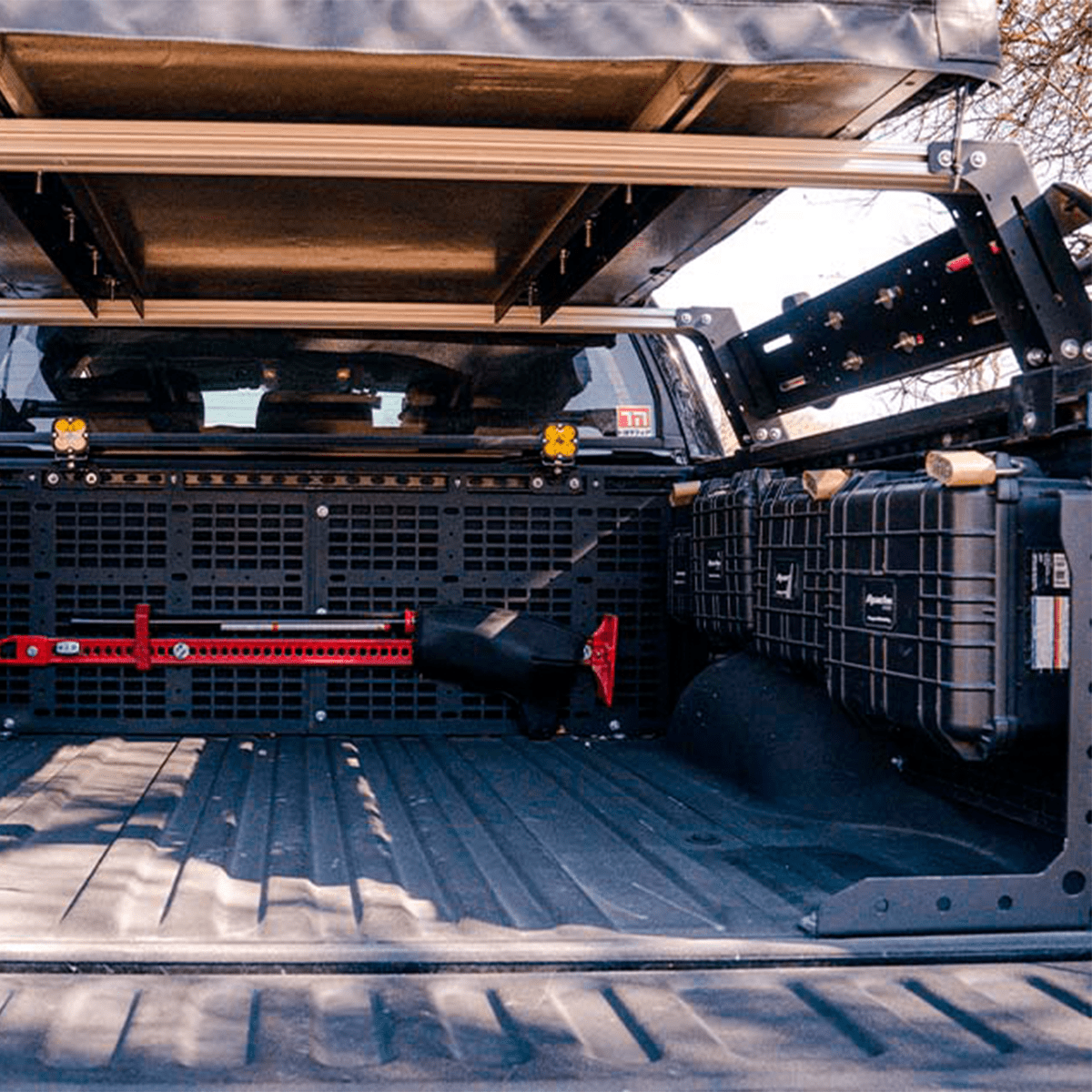 Overland Bed Rack For 2024+ Toyota Tacoma - Spirit of 1876Dealers of Cali Raised LED