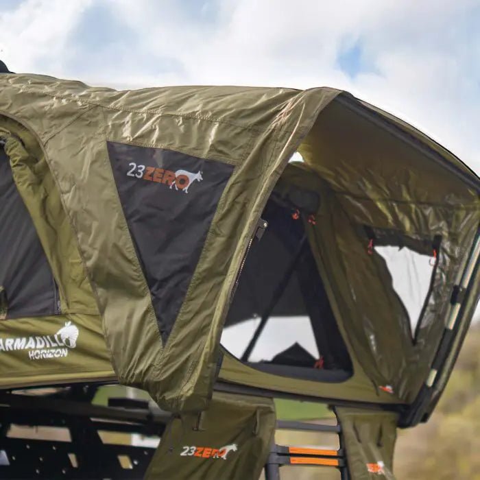 23Zero Armadillo Horizon 2: Premium Hardshell Rooftop Tent for All - Season Adventure (Left Open Only) - Spirit of 187623ZERO