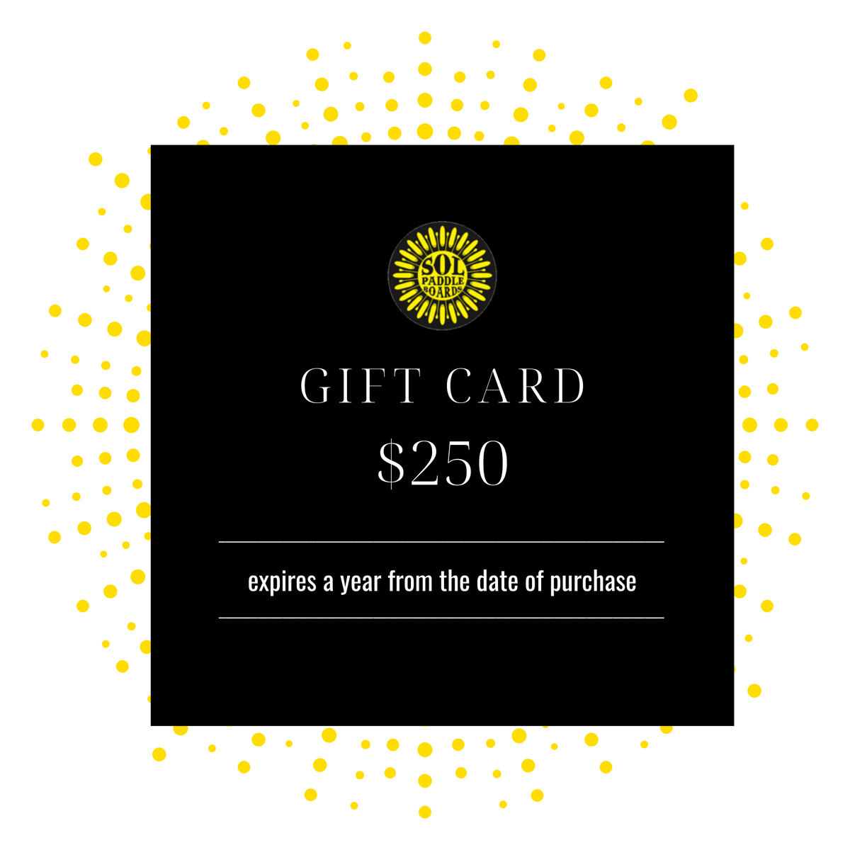 SOL Paddle Boards Gift Cards