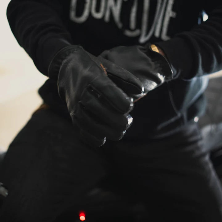 Maroon Bell Outdoor LION GUARD LEATHER MOTORCYCLE GLOVES
