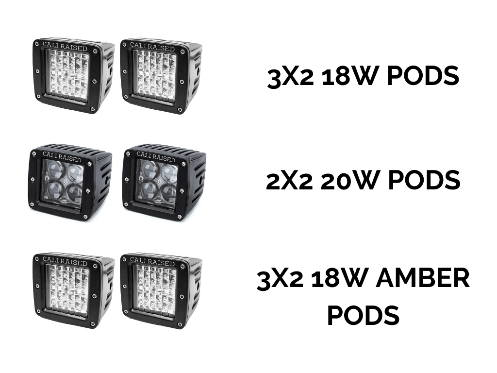 LED Fog Light Pod Replacements Brackets Kit For 2014 - 2024 Toyota 4Runner - Spirit of 1876Dealers of Cali Raised LED