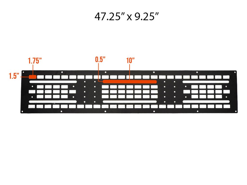 Cali Raised LED Roof Rack Mounted MOLLE Gear Panel - Spirit of 1876Dealers of Cali Raised LED