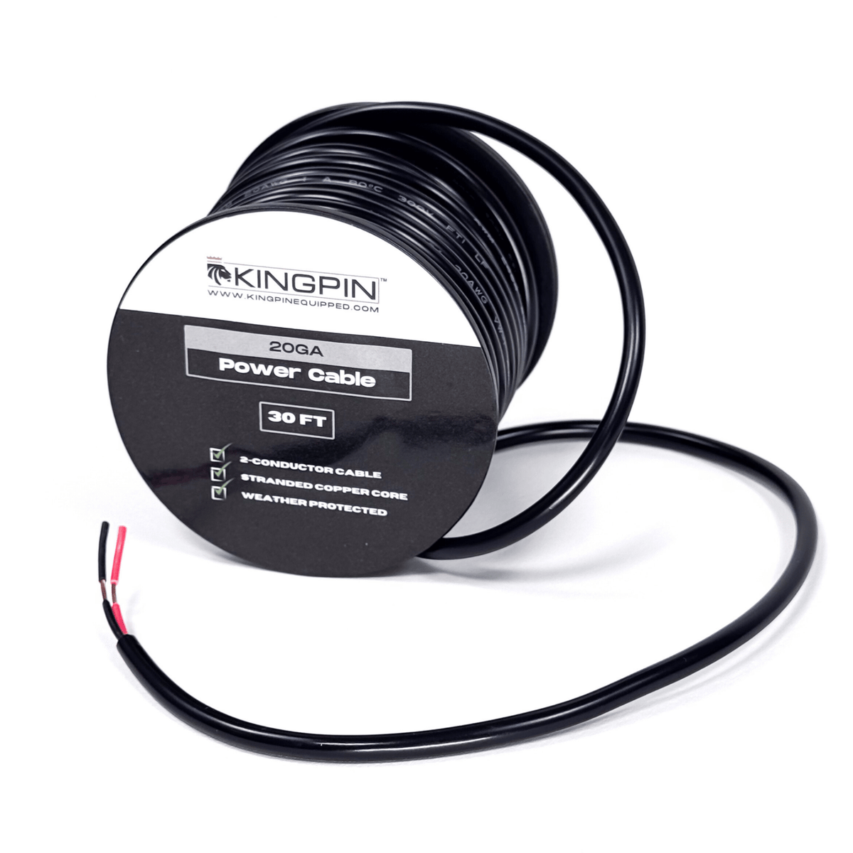 Kingpin Equipped Power Cable, 20GA - Spirit of 1876