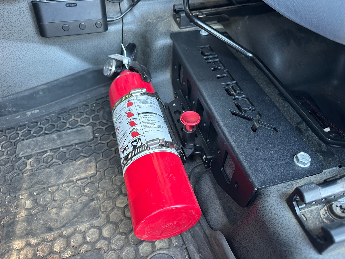 INEOS Grenadier & Quartermaster Under-Seat Quick-Release Fire Extinguisher Mount