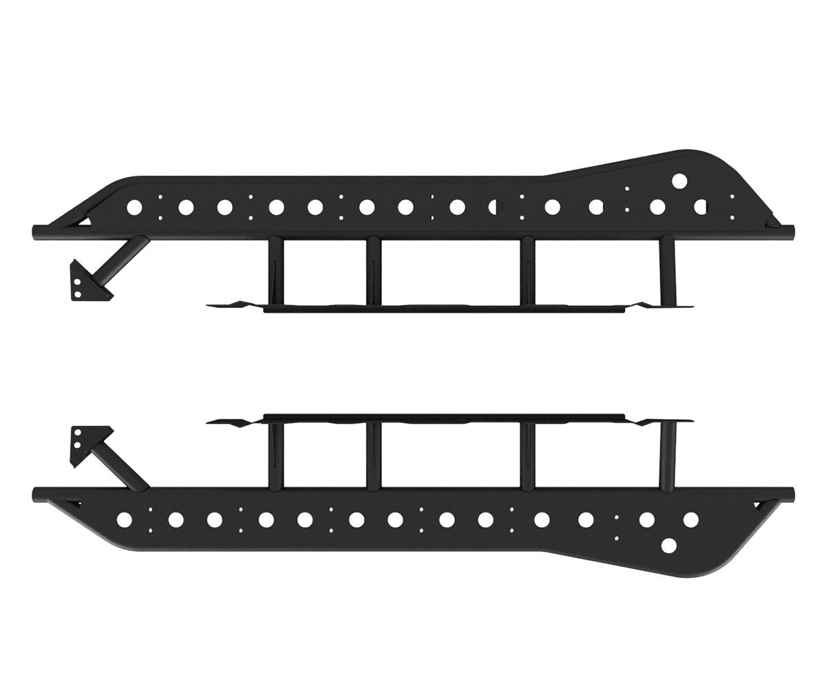 Step Edition Rock Sliders For 2024+ Toyota Tacoma - Spirit of 1876Dealers of Cali Raised LED