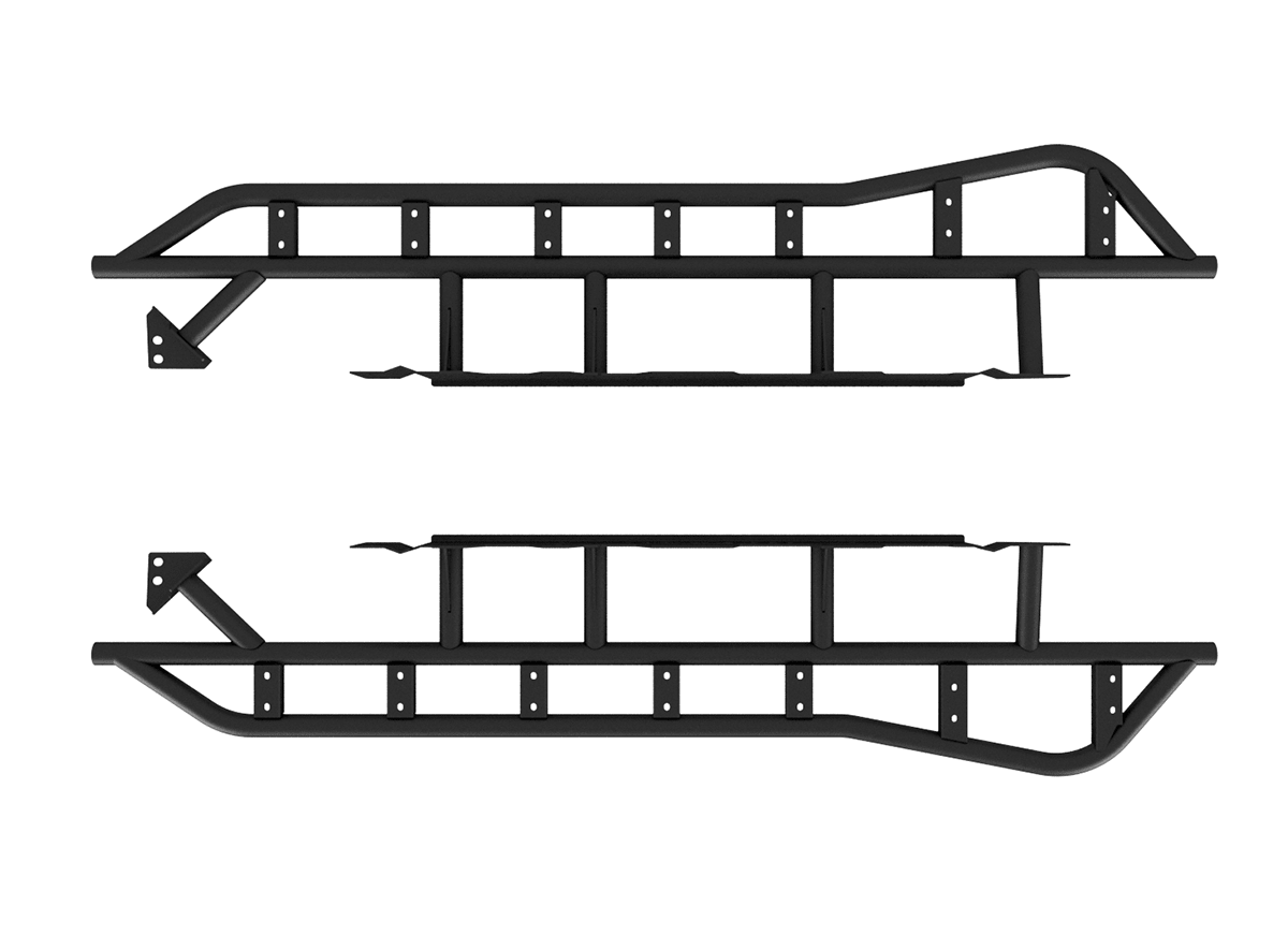 Step Edition Rock Sliders For 2024+ Toyota Tacoma - Spirit of 1876Dealers of Cali Raised LED