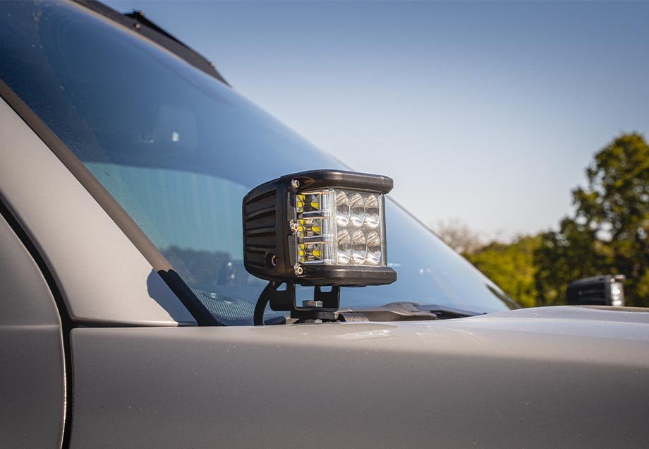 Low Profile LED Ditch Light Brackets Kit For 2010 - 2024 Toyota 4Runner - Spirit of 1876Dealers of Cali Raised LED