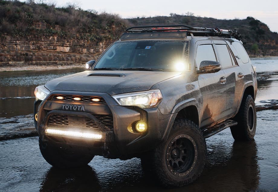 Low Profile LED Ditch Light Brackets Kit For 2010 - 2024 Toyota 4Runner - Spirit of 1876Dealers of Cali Raised LED