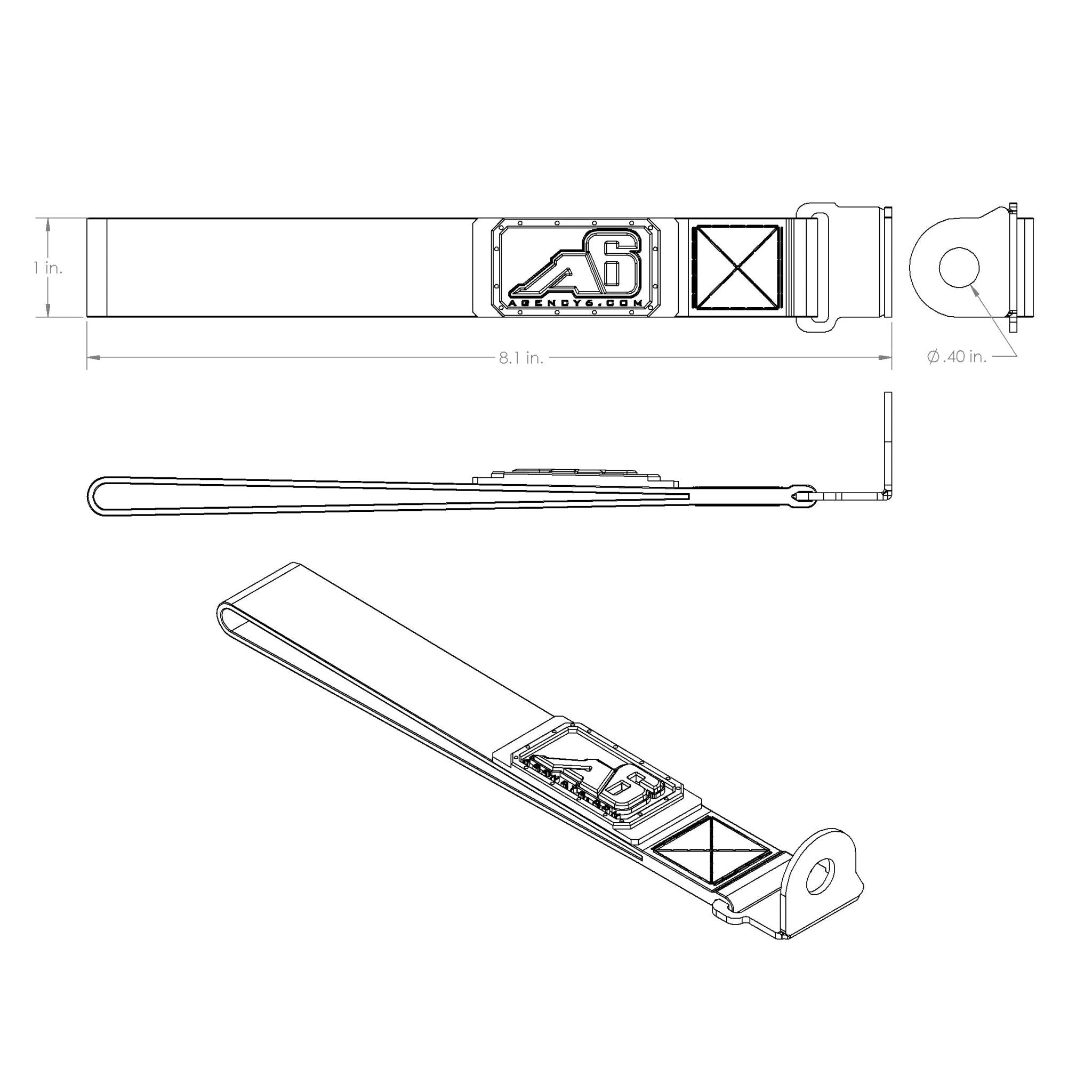 (5TH GEN) Toyota 4Runner Rear Lift Gate Hatch Pull Assist Strap - Spirit of 1876 - Agency6.com