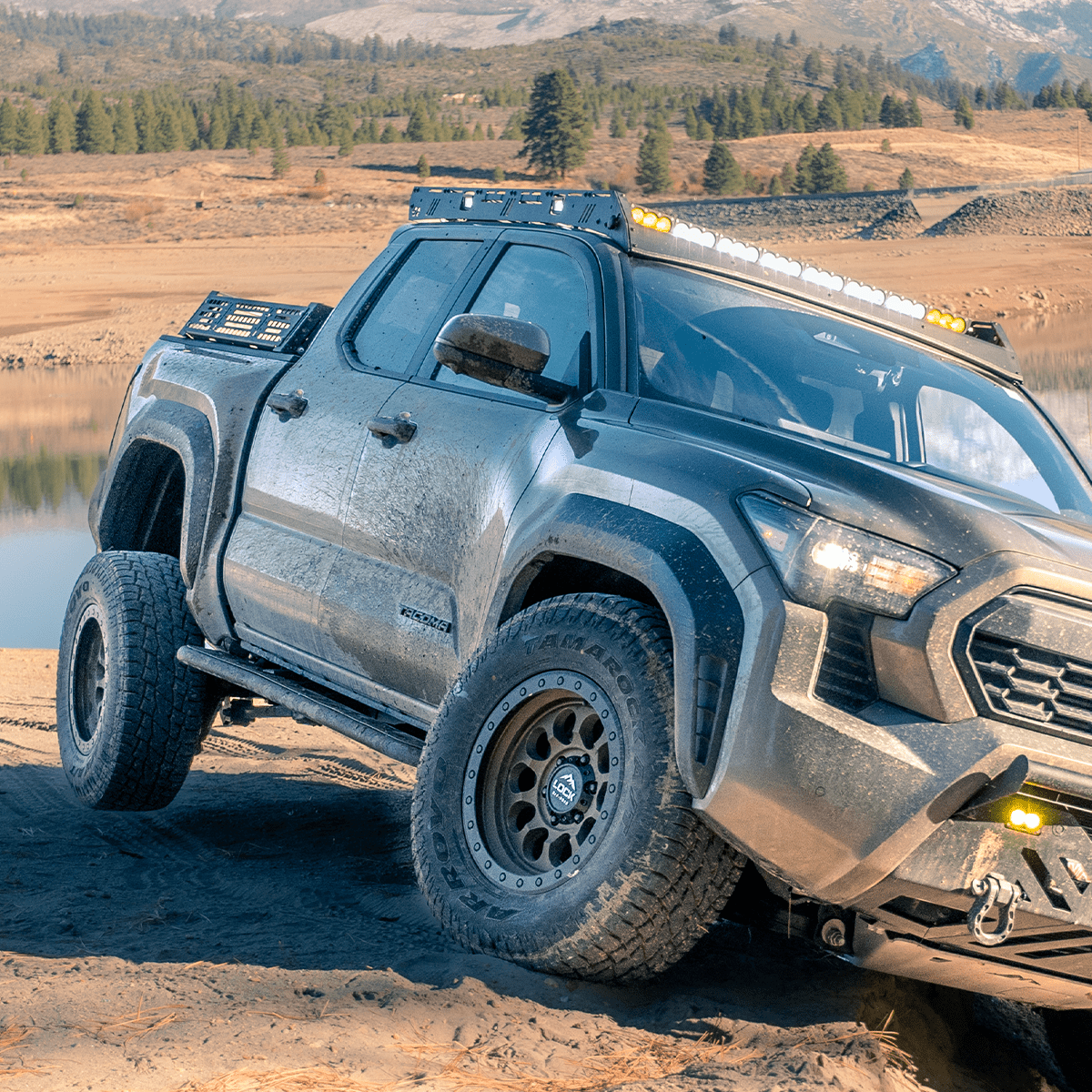 Step Edition Rock Sliders For 2024+ Toyota Tacoma - Spirit of 1876Dealers of Cali Raised LED