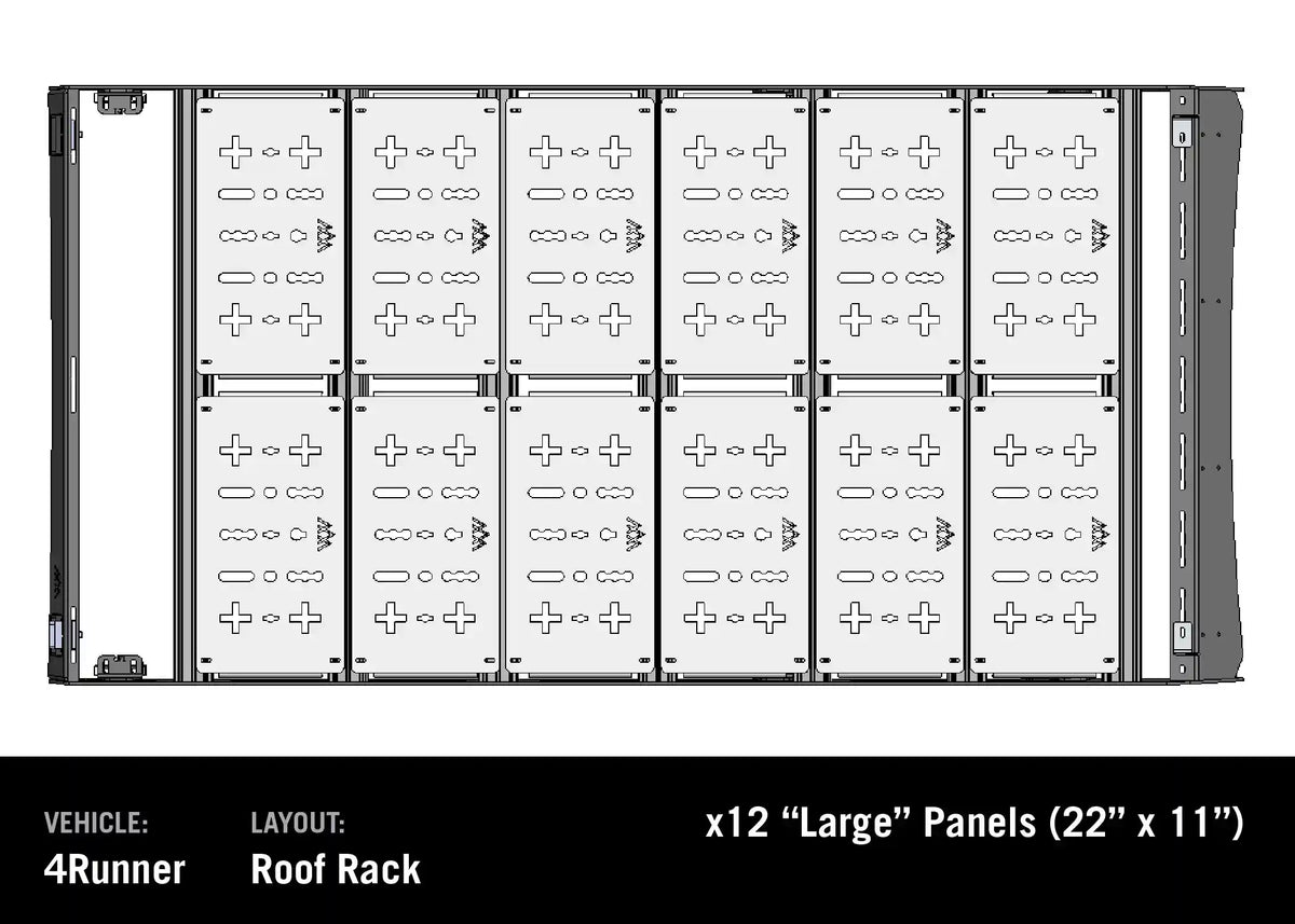 DRIFTR Toyota 5th Gen 4Runner Roof Rack (2010-2024)