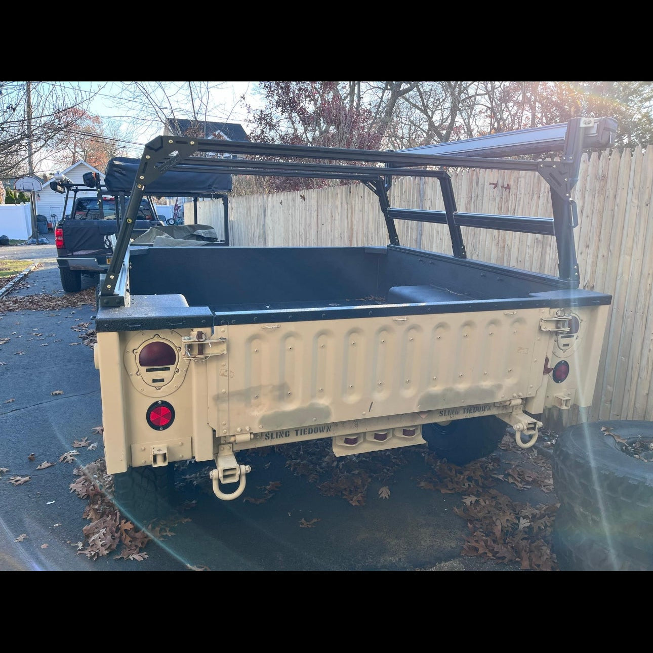 XTR3 Bed Rack for M1101 Style Military Trailer