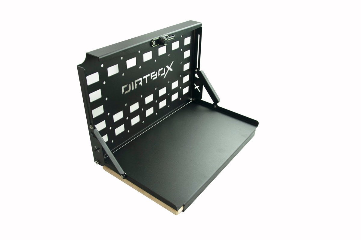 Folding Camp Table with Cutting Board & Side Molle Box