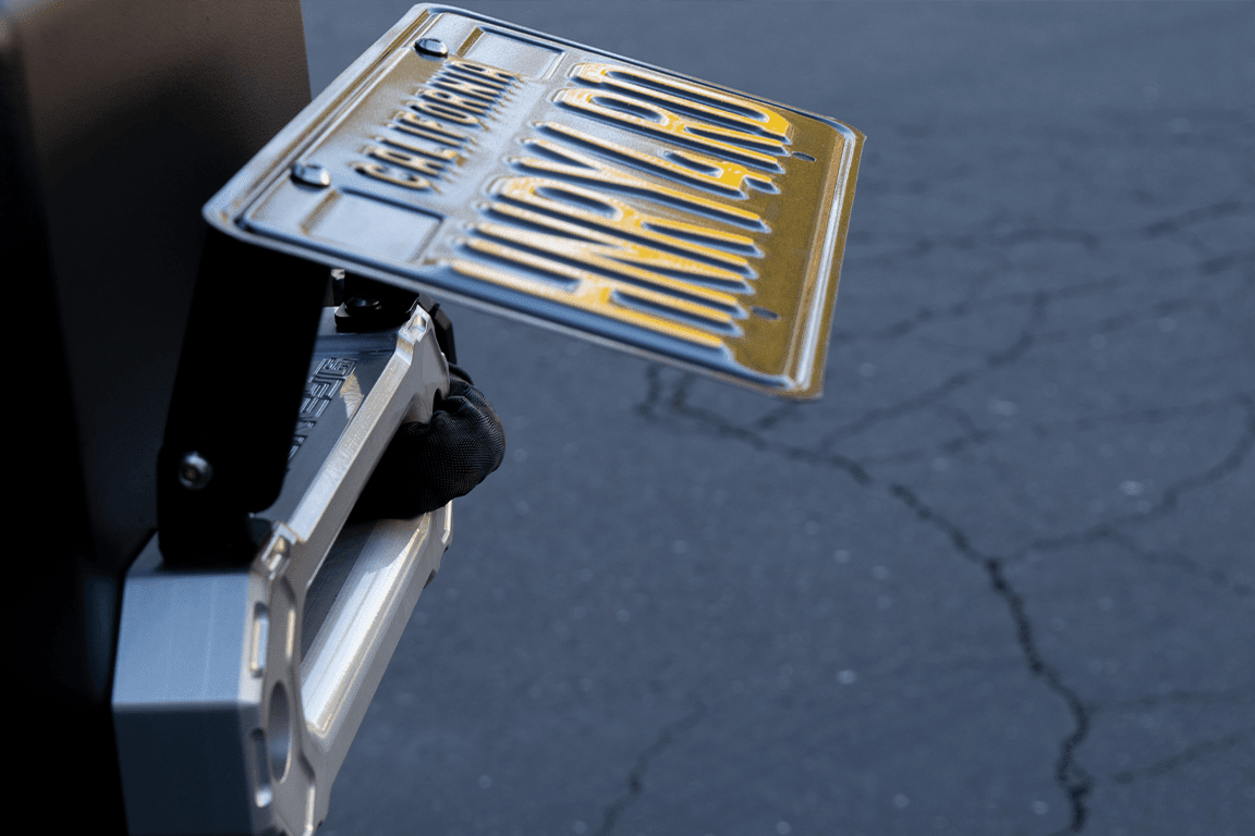 License Plate Mount for A6 Fairlead - Spirit of 1876