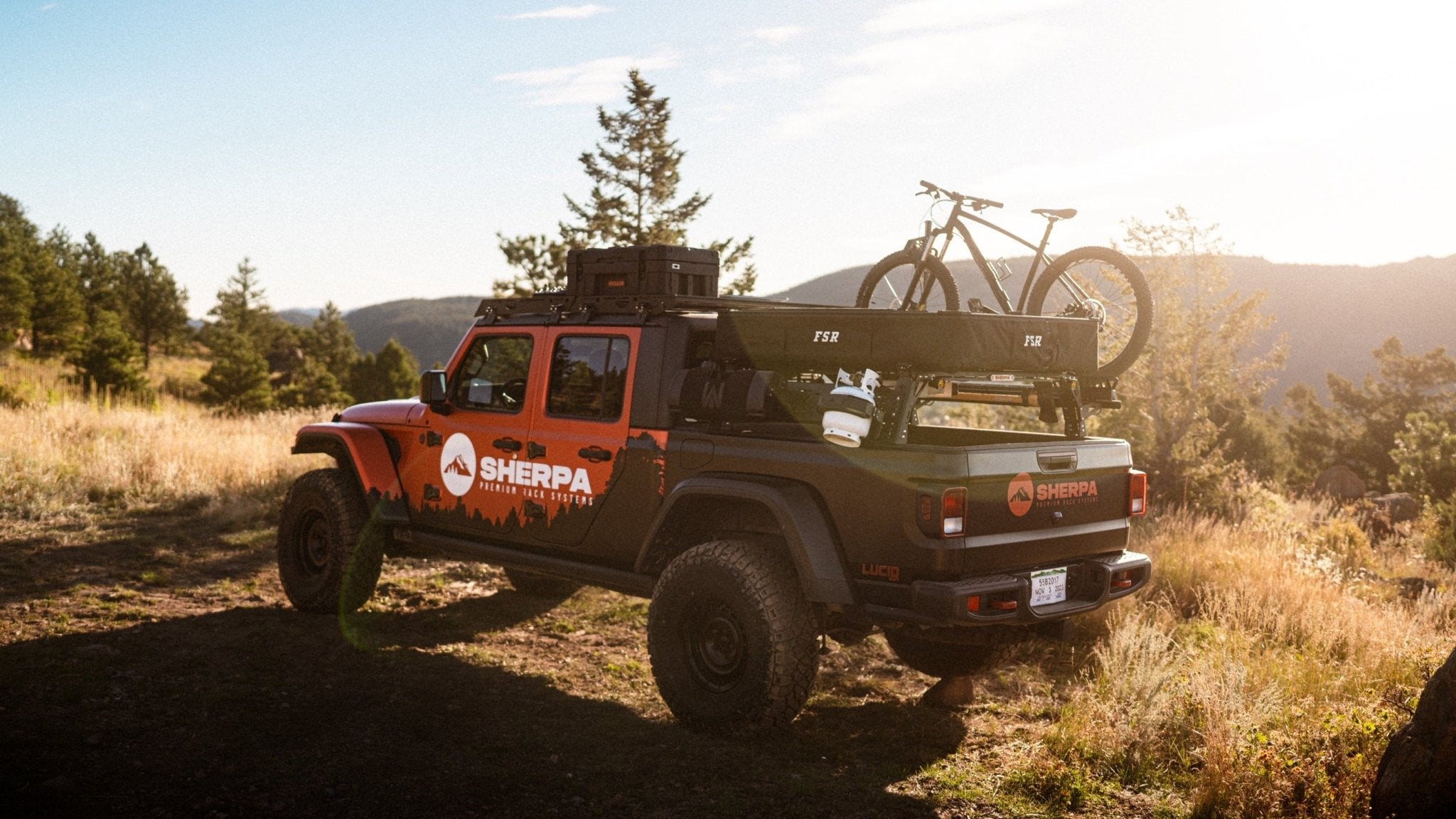 The Sunlight (Jeep Gladiator JT Roof Rack) - Spirit of 1876Sherpa Equipment Company