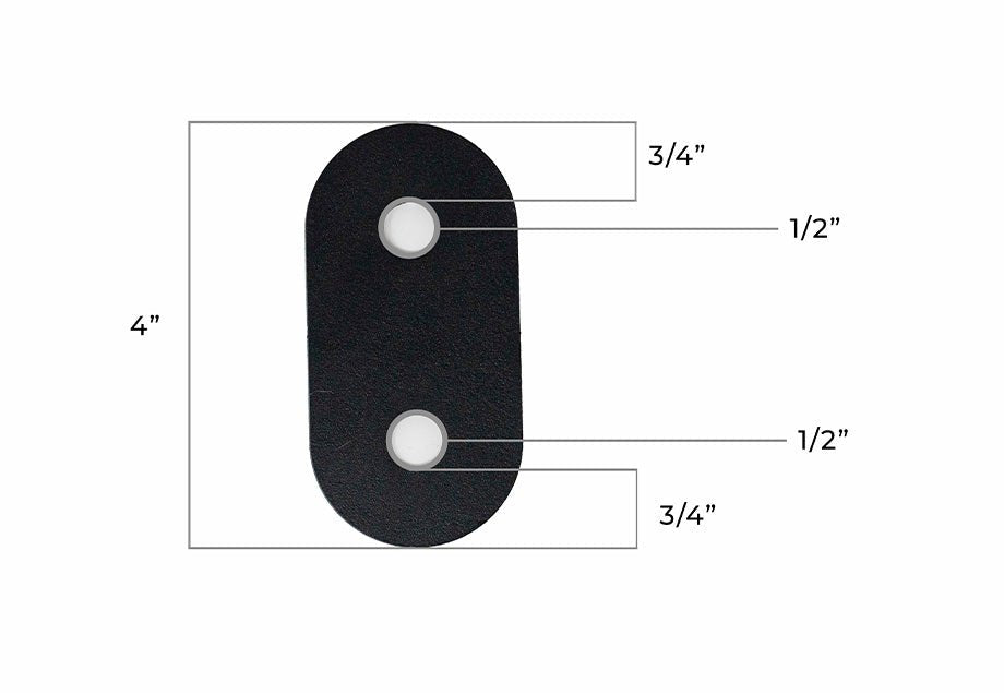 Recovery Board Mounts for Bed Rack - Spirit of 1876Dealers of Cali Raised LED