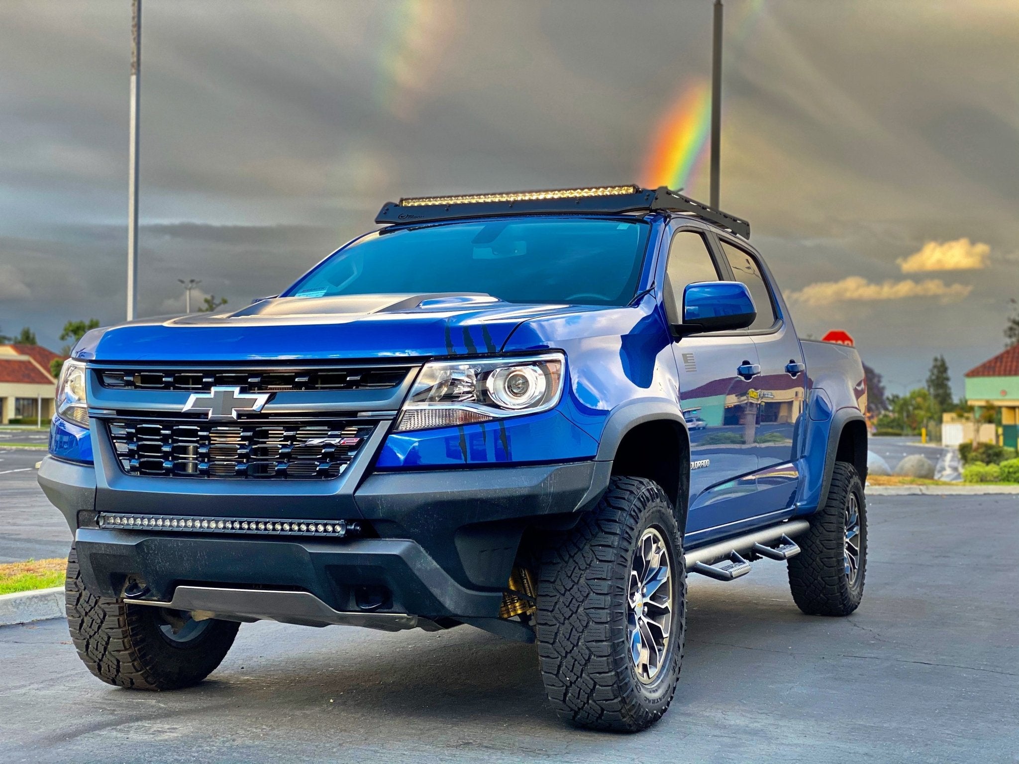 Prinsu 40" Cut - Out Prinsu Roof Rack Slim LED Light Bar Bracket Kit - Spirit of 1876Dealers of Cali Raised LED