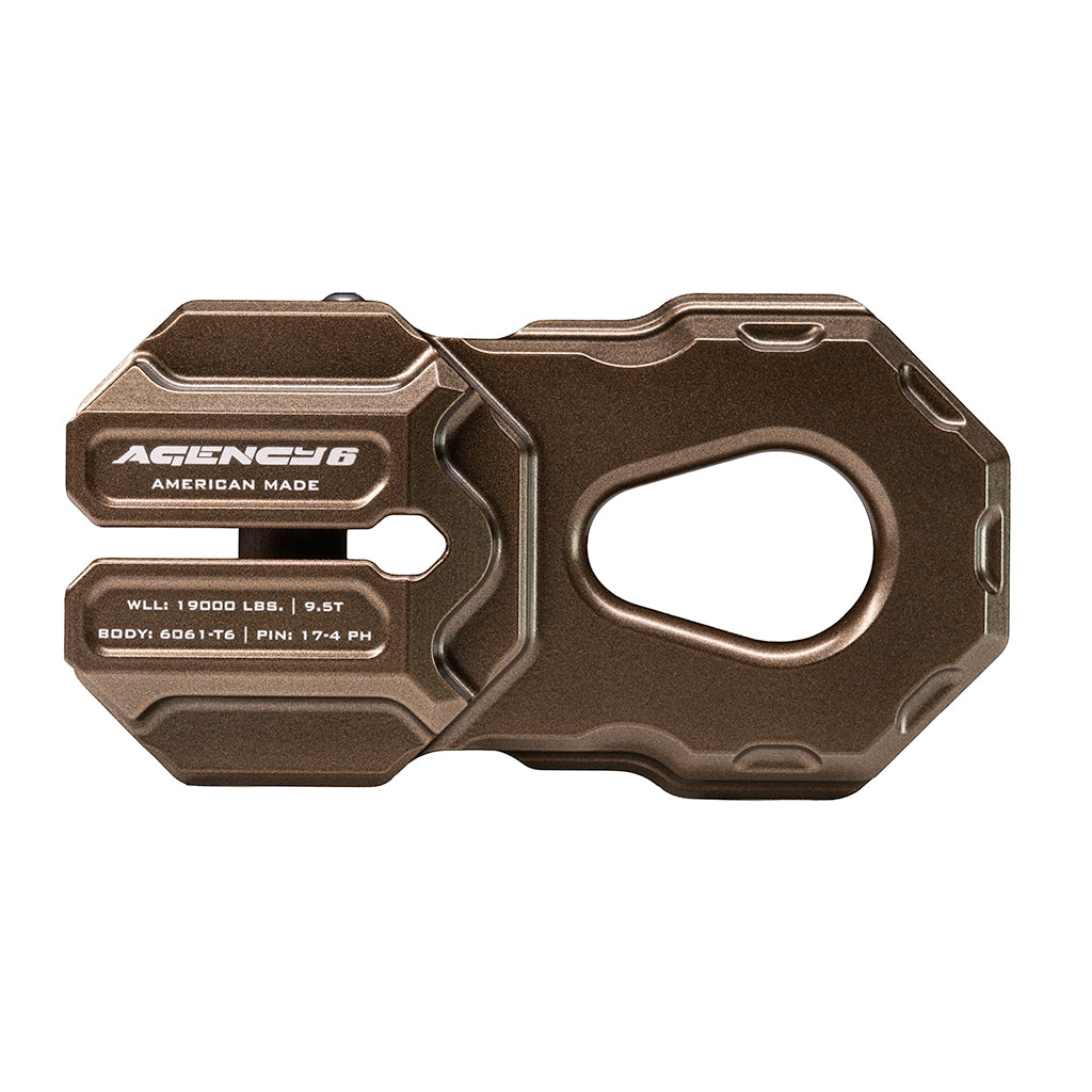 Agency 6 Billet Winch Shackle - Spirit of 1876 - Agency6.com