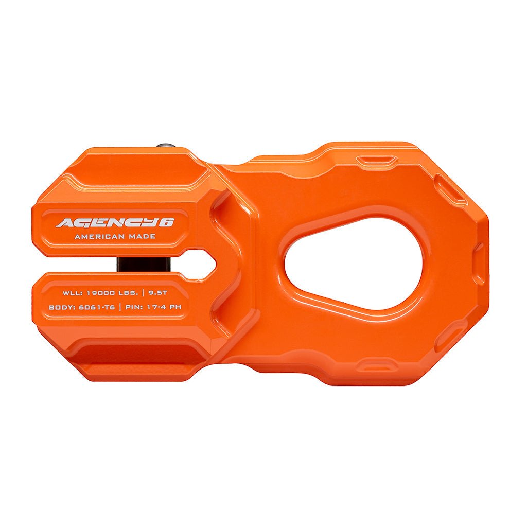 Billet Winch Shackle - Orange - Spirit of 1876 - Agency6.com