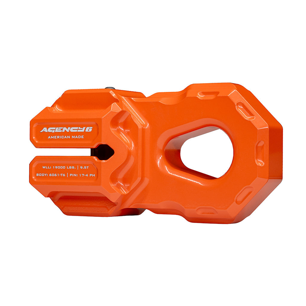 Billet Winch Shackle - Orange - Spirit of 1876 - Agency6.com