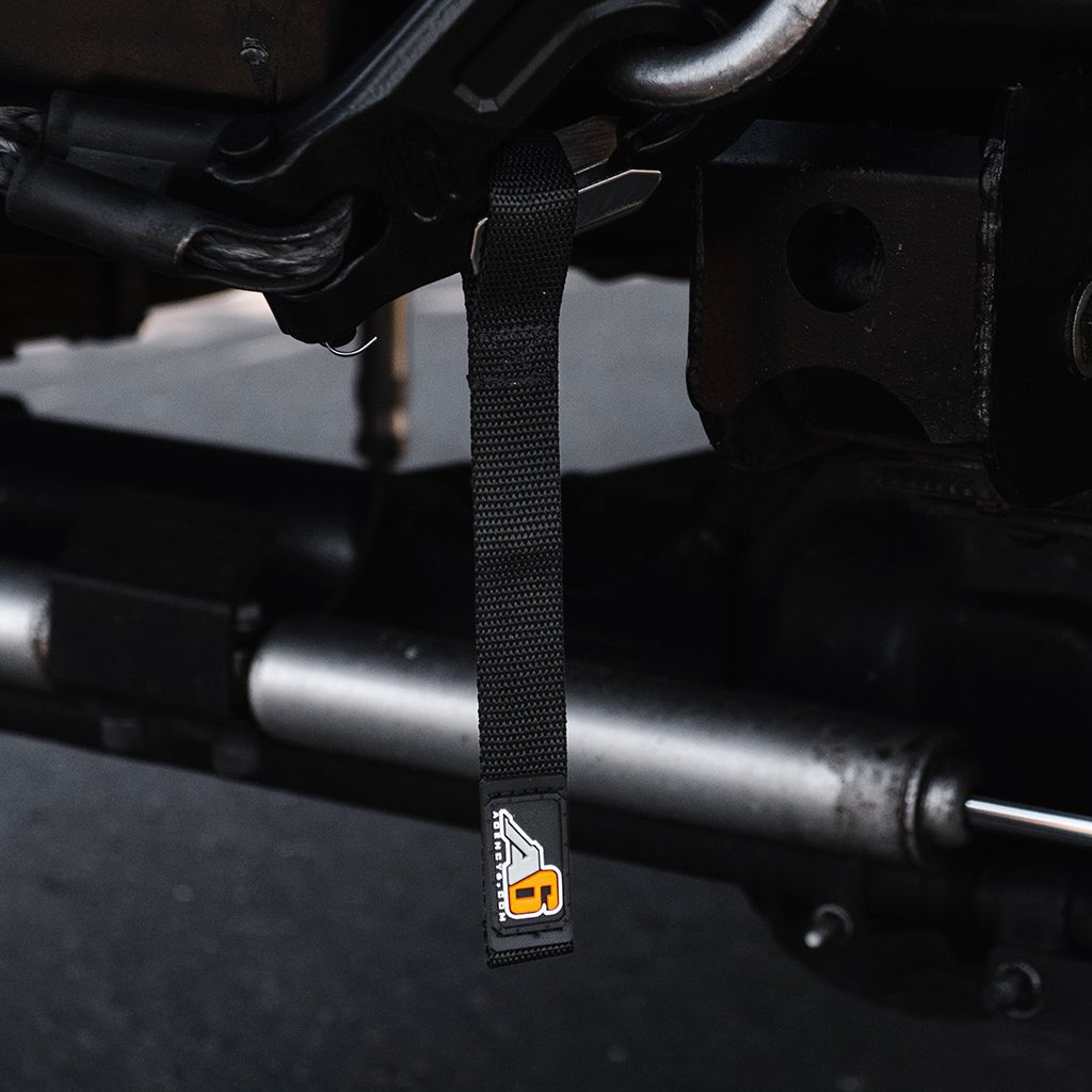 A6™ WINCH HOOK Pull Strap - 1 inch wide - Spirit of 1876 - Agency6.com