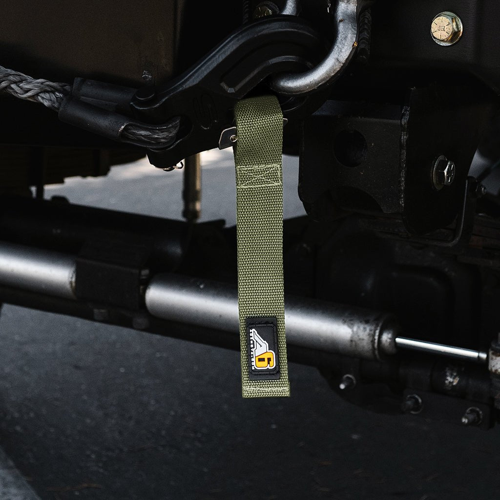 A6™ WINCH HOOK Pull Strap - 1.5 inch wide - Spirit of 1876 - Agency6.com