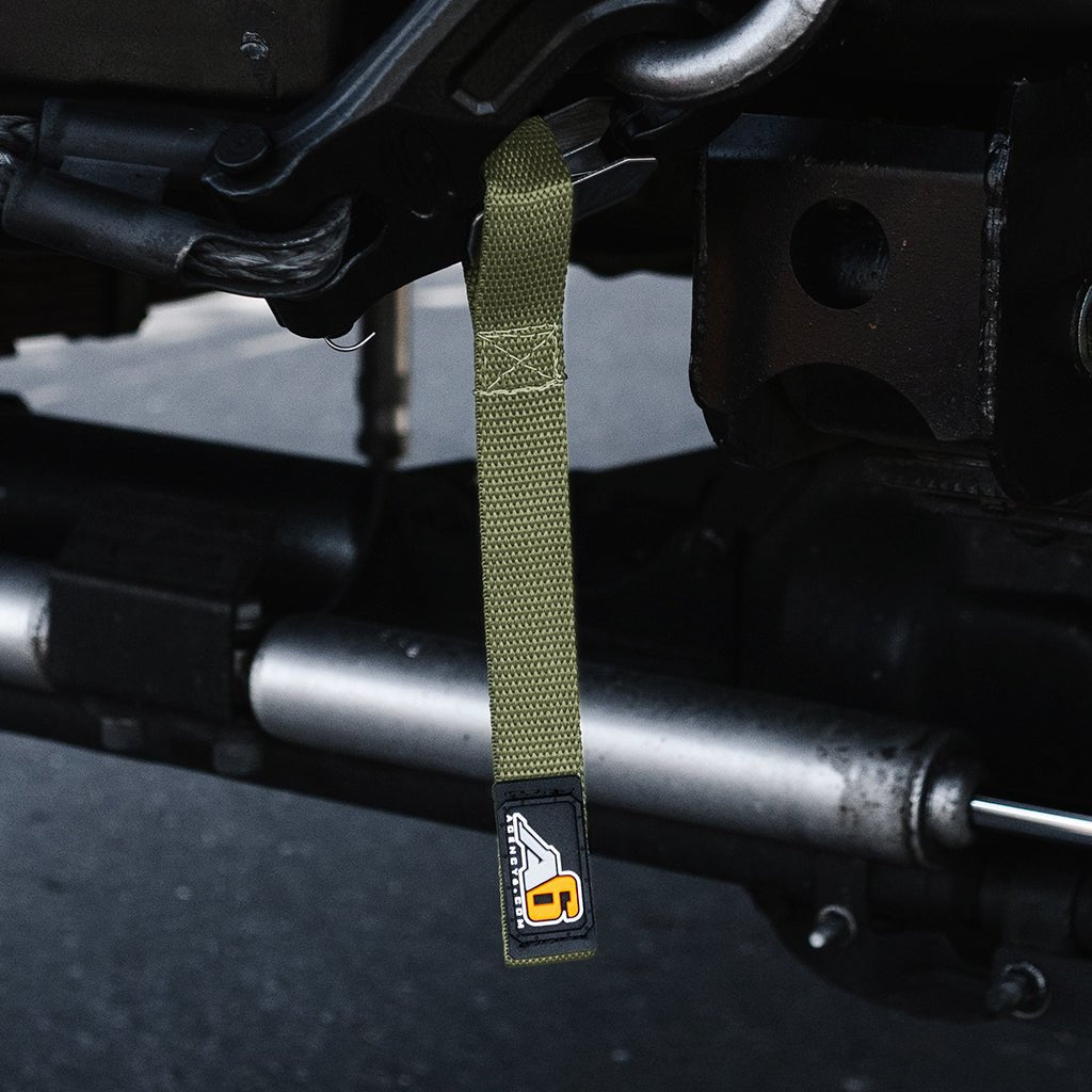 A6™ WINCH HOOK Pull Strap - 1 inch wide - Spirit of 1876 - Agency6.com