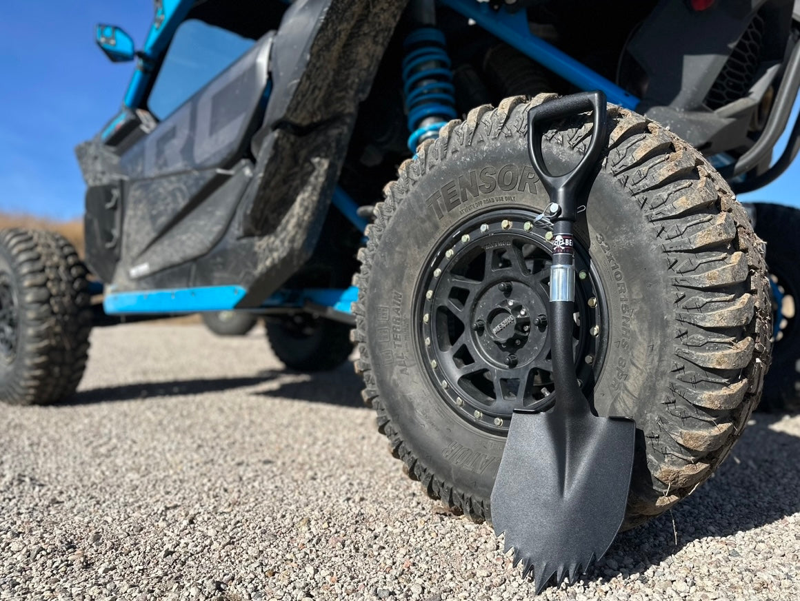 Krazy Beaver Mini Shovel with guard (Textured Black Head / Black Handle # 45641)