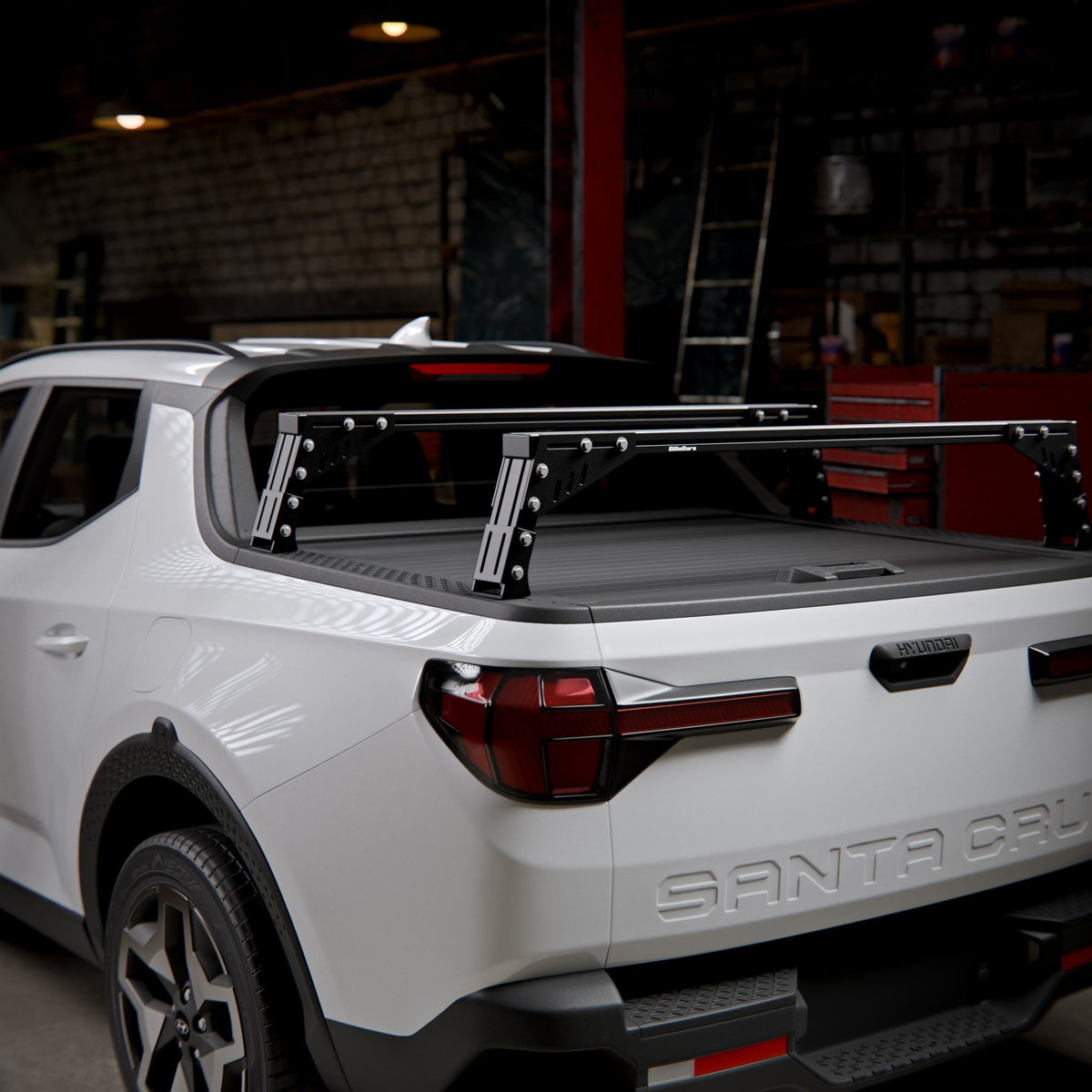 Santa Cruz- Bed Rack For Factory Cover with T-slots - Spirit of 1876 - BillieBars