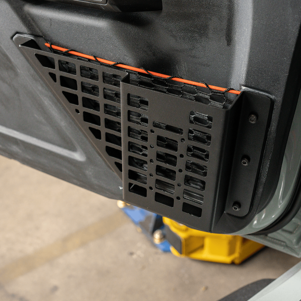 Front Door MOLLE Basket Fits 22+ Ford Bronco Raptor - Spirit of 1876Dealers of Cali Raised LED