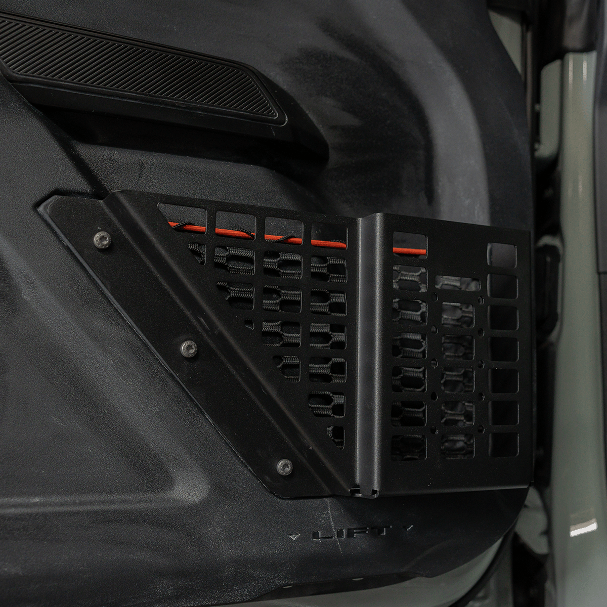 Front Door MOLLE Basket Fits 22+ Ford Bronco Raptor - Spirit of 1876Dealers of Cali Raised LED