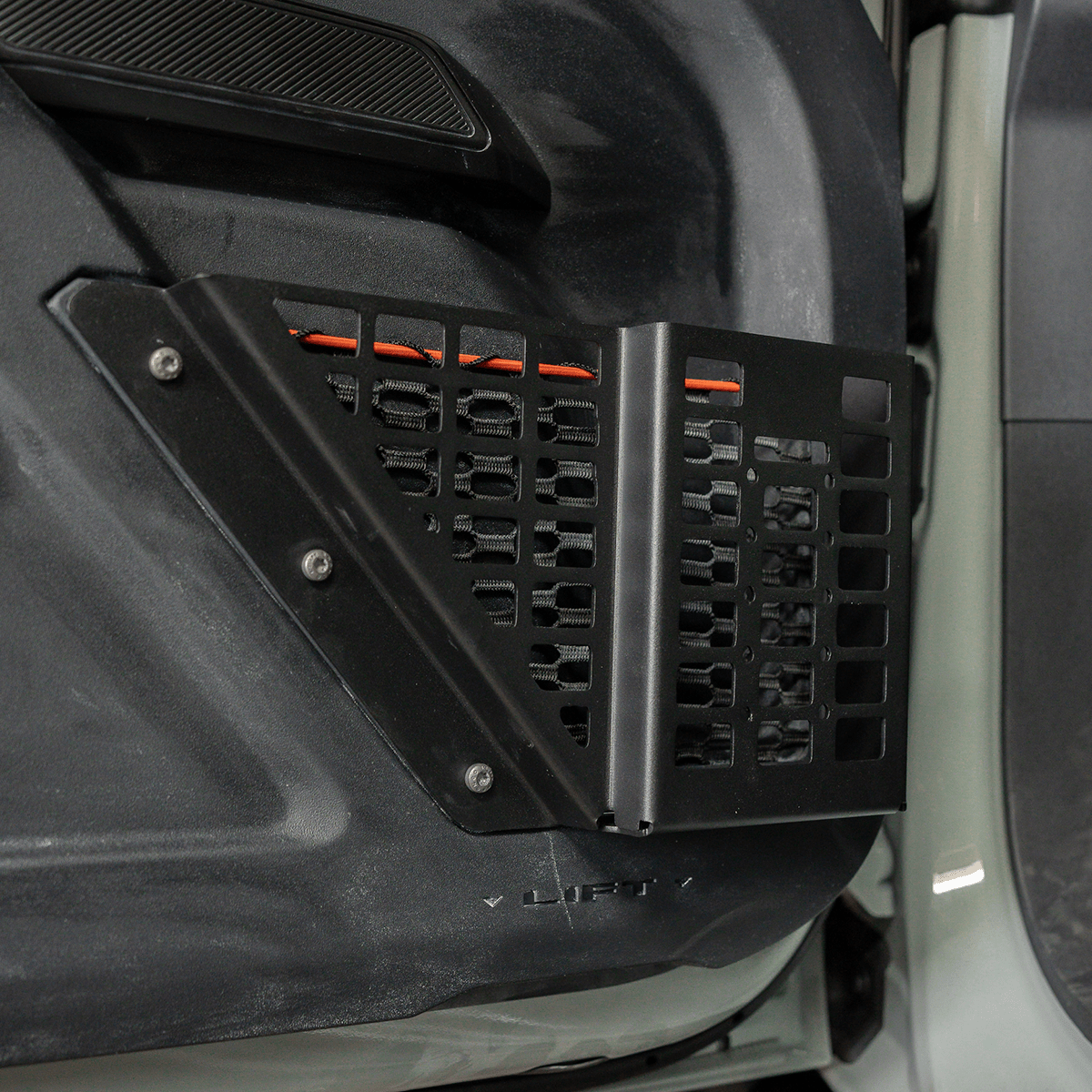 Front Door MOLLE Basket Fits 22+ Ford Bronco Raptor - Spirit of 1876Dealers of Cali Raised LED