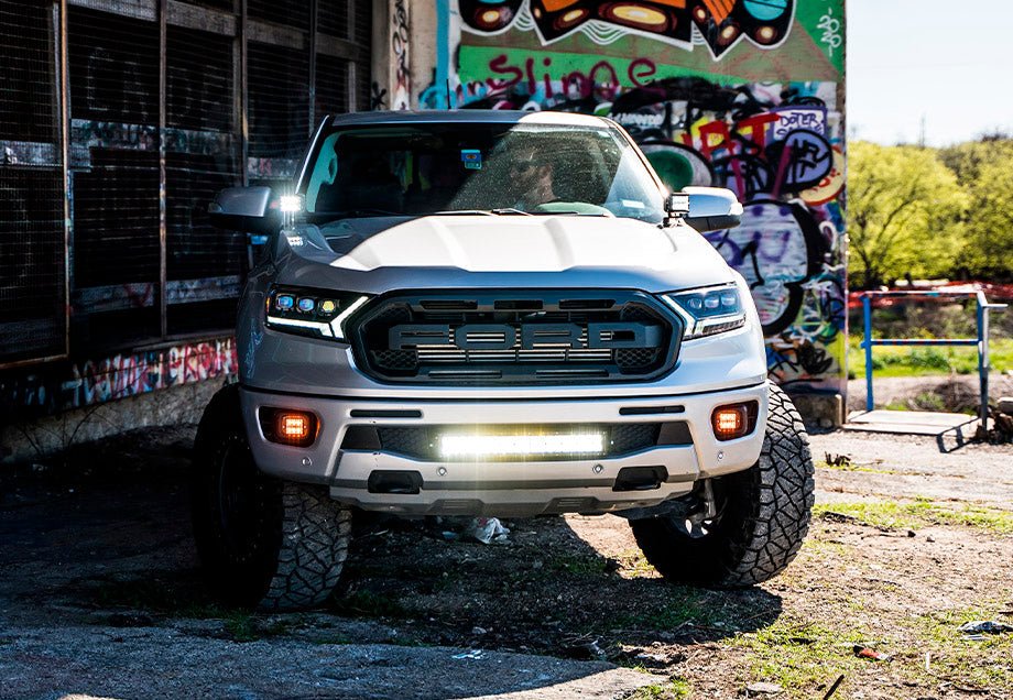 22" Bumper Hidden LED Light Bar Brackets Kit For 2019 - 2022 Ford Ranger - Spirit of 1876Dealers of Cali Raised LED