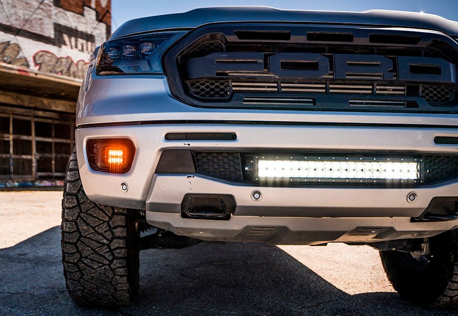 22" Bumper Hidden LED Light Bar Brackets Kit For 2019 - 2022 Ford Ranger - Spirit of 1876Dealers of Cali Raised LED
