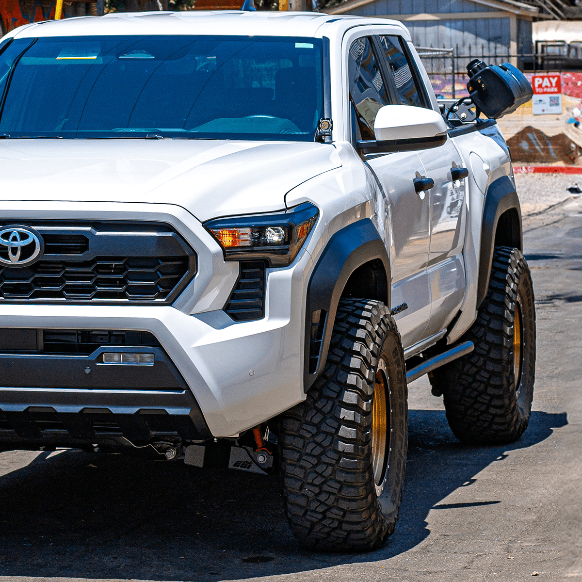 Trail Edition Rock Sliders For 2024+ Toyota Tacoma - Spirit of 1876 - Dealers of Cali Raised LED