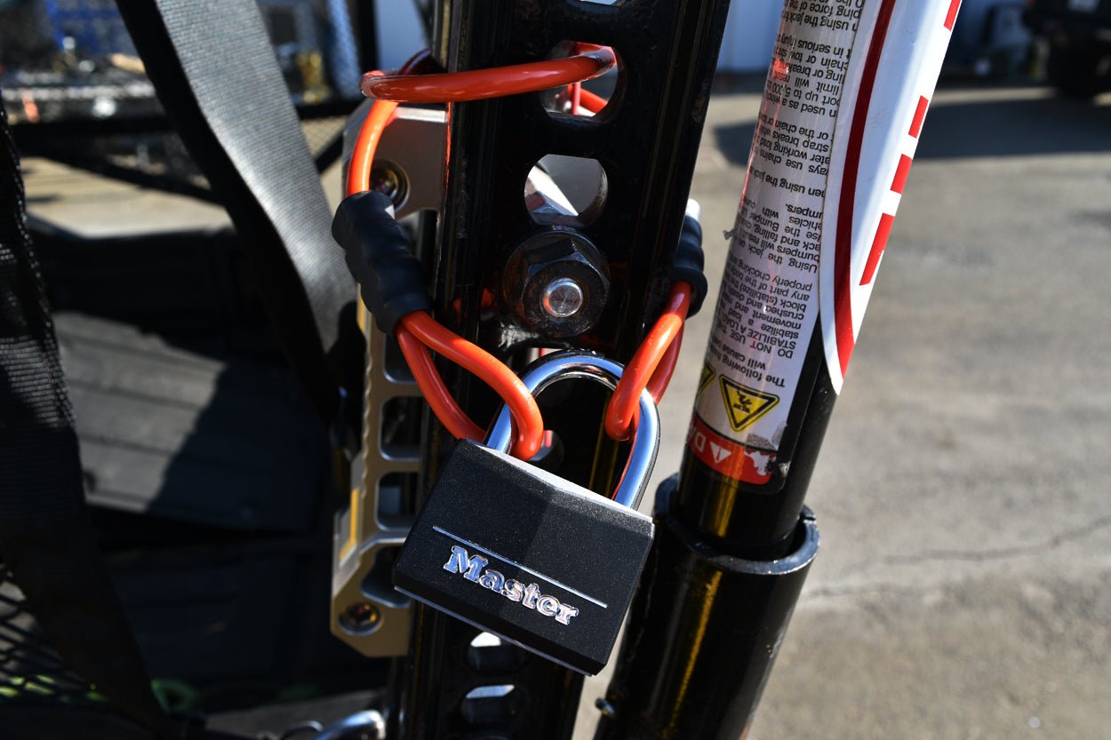 A6 Adventure Equipment Cable Lock Kit - (Orange) - Spirit of 1876Agency6.com