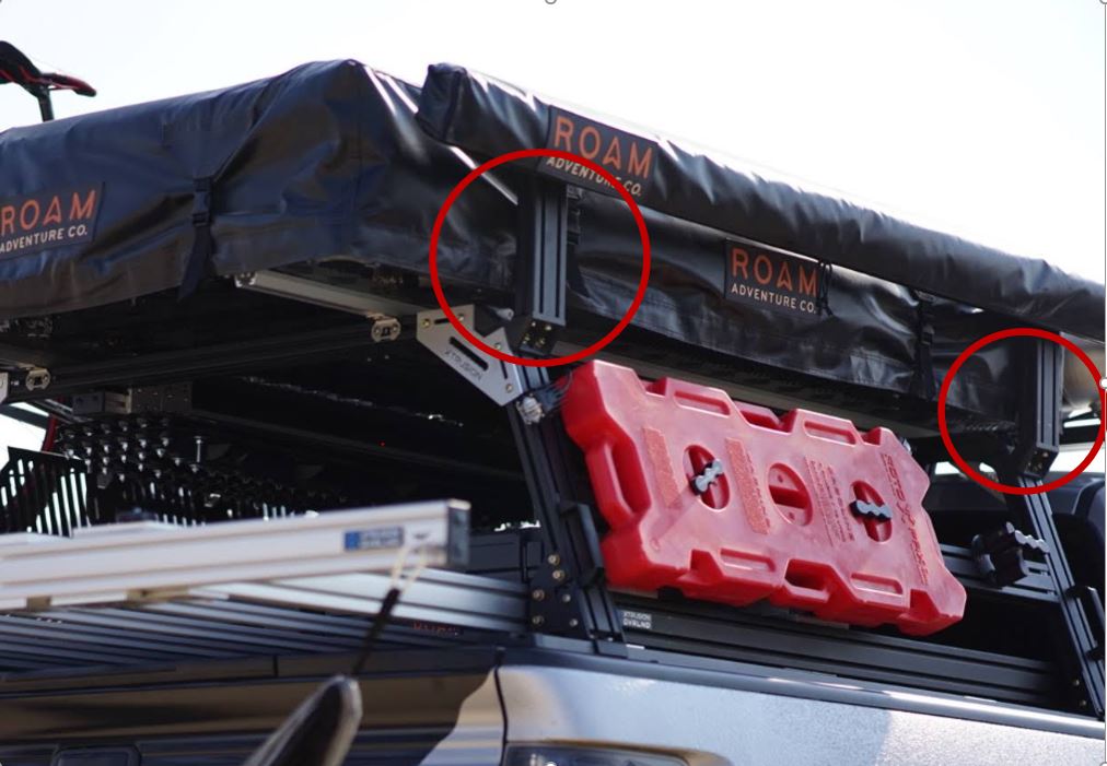 XTR Awning Upright Kit V2 - Spirit of 1876 - Xtrusion Overland