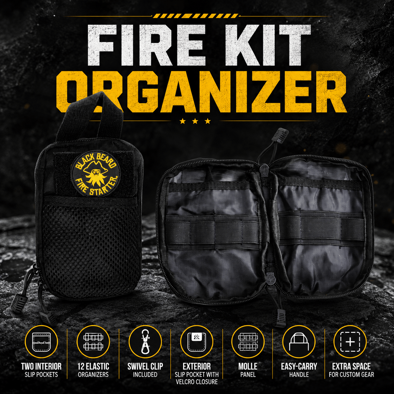 Captain’s Loot Kit | Fire Starter Kit - Spirit of 1876 - Black Beard Fire Starters